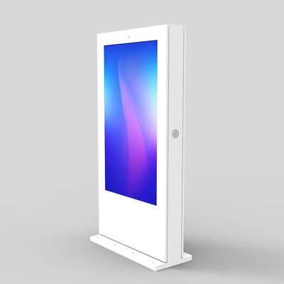 Ip55 Waterproof Outdoor Digital Signage , Floor Stand Advertising Lcd Touch Kiosk