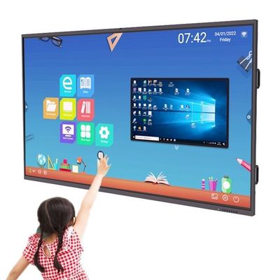 86-inch 4K UHD interactief flatpanel voor onderwijs Multi-touchscreen Android 12 OS